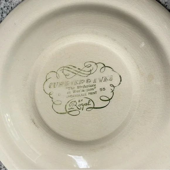 Currier & Ives Blue Collection by Royal Salad Plate - Picture 4 of 7